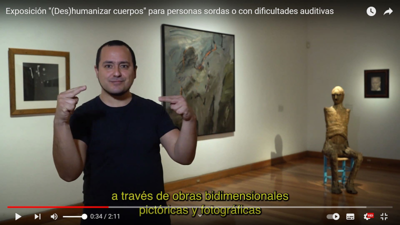 Intérpretes en Lengua de señas en videos